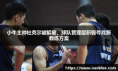 小牛主帅杜克尔被解雇，球队管理层积极寻找新教练方案